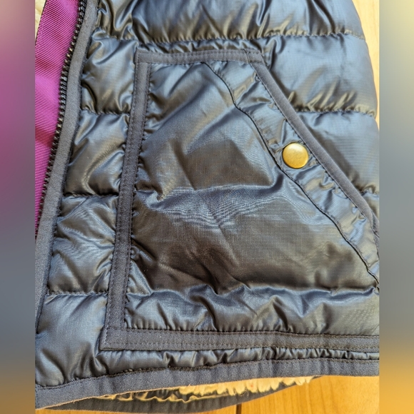 Crewcuts Everyday Navy Down-Filled Sherpa Vest Size 8 - Picture 3 of 6